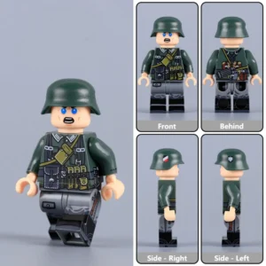 Minifigure - German Non-Commissioned Officer (NCO) Sergeant from the early stages of World War II (LEGO Compatible) Minifigure - German Non-Commissioned Officer (NCO) Sergeant from the early stages of World War II (LEGO Compatible)