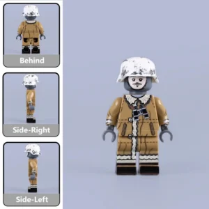 Minifigure - German Soldier Sentry outfitted for the harsh winter conditions of the Eastern Front from World War II (LEGO Compatible) Minifigure - German Soldier Sentry outfitted for the harsh winter conditions of the Eastern Front from World War II (LEGO Compatible)