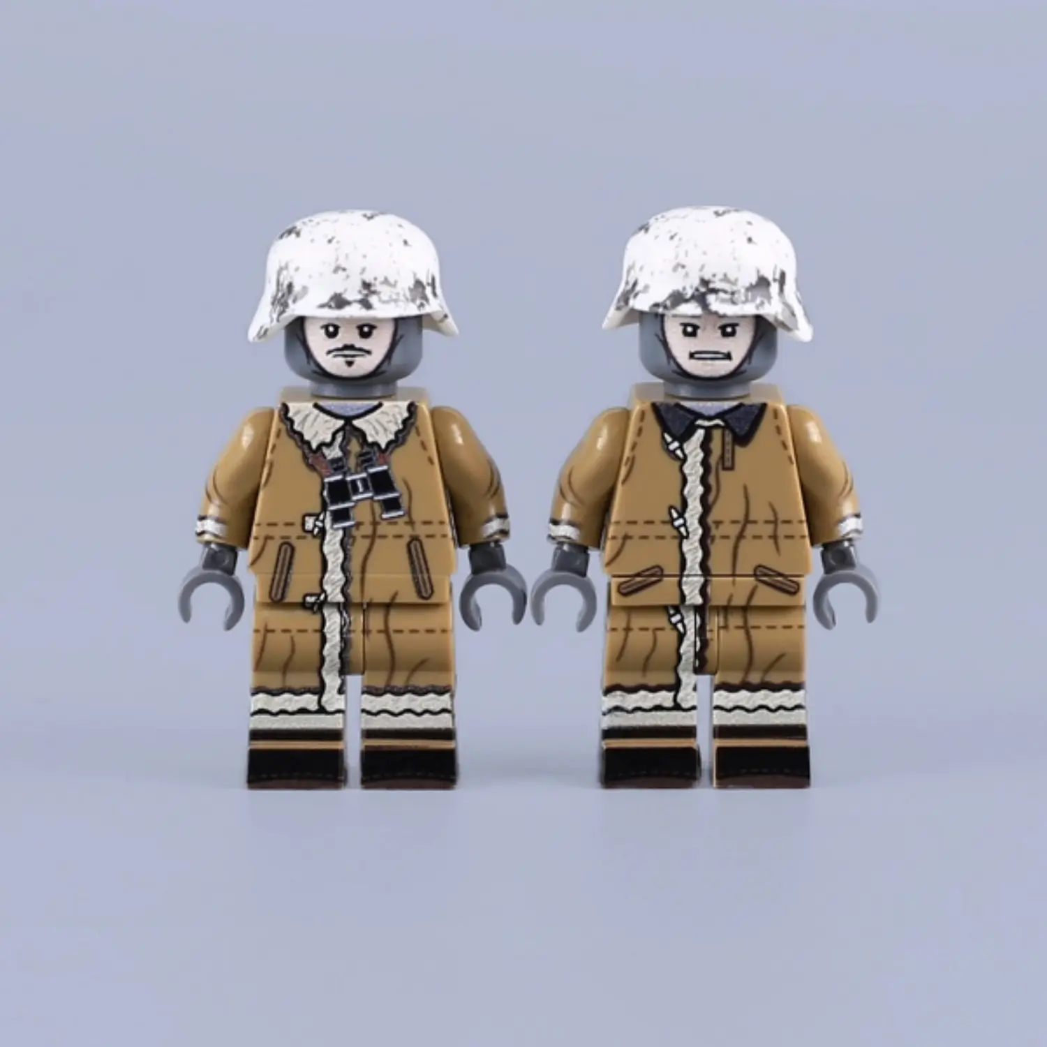 Minifigure - German Soldiers in Winter Camouflage from World War II (LEGO Compatible) Minifigure - German Soldiers in Winter Camouflage from World War II (LEGO Compatible)