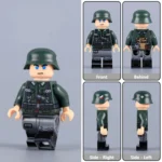 German Wehrmacht Infantry Squad Leader (or Assault Trooper) from the early stages of World War II - Custom Printed Brick Block Figure
