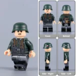 German Wehrmacht Soldier, specifically an MG Gunner holding the rank of Gefreiter from the early stages of World War II - Custom Printed Brick Block Figure