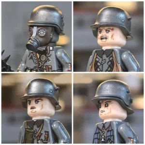 Minifigure - German Zombie or Battle-Damaged Stormtroopers WWI (LEGO Compatible) Minifigure - German Zombie or Battle-Damaged Stormtroopers WWI (LEGO Compatible)