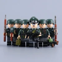Minifigure - German infantry squad (Wehrmacht) from World War II (LEGO Compatible) Minifigure - German infantry squad (Wehrmacht) from World War II (LEGO Compatible)