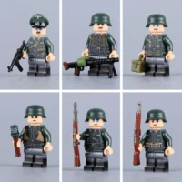 Minifigure - German infantry squad (Wehrmacht) from World War II (LEGO Compatible) 3 Minifigure - German infantry squad (Wehrmacht) from World War II (LEGO Compatible)
