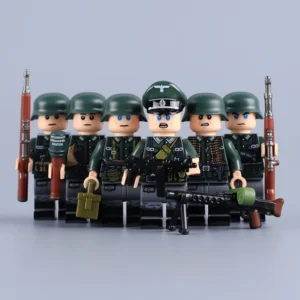 Minifigure - German infantry squad (Wehrmacht) from World War II (LEGO Compatible) Minifigure - German infantry squad (Wehrmacht) from World War II (LEGO Compatible)