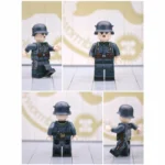 German/Bavarian Dispatch Runner (Meldegänger) with helmet from World War I - Custom Printed Brick Block Figure