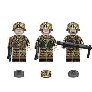 Minifigure - Late-War German Infantry Squad outfitted M45 Leibermuster Camouflage uniform from World War II (LEGO Compatible) Minifigure - Late-War German Infantry Squad outfitted M45 Leibermuster Camouflage uniform from World War II (LEGO Compatible)