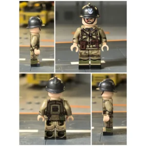 Minifigure - Polish Light Machine Gunner (Madsen Gunner) WWII (LEGO Compatible) Minifigure - Polish Light Machine Gunner (Madsen Gunner) WWII (LEGO Compatible)