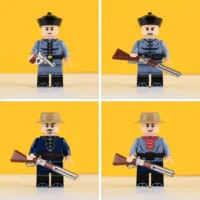 Minifigure – Late Qing Dynasty Military Squad (LEGO Compatible) holding guns Minifigure – Late Qing Dynasty Military Squad (LEGO Compatible) holding guns