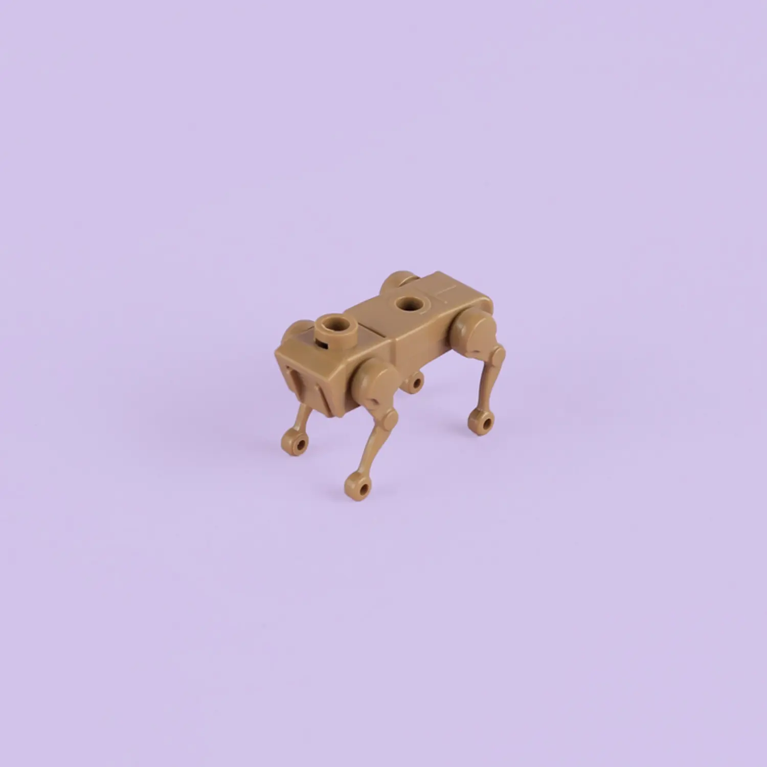 Minifigure – Military Mechanical Dog Robot Dog Desert Tan Earth Yellow (LEGO Compatible)