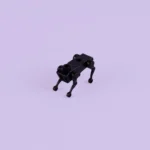 Military Mechanical Robot Dog Black - Custom Printed Brick Block Figure