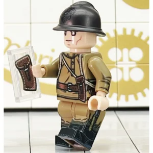Minifigure – Russian Imperial Machine Gunner (Madsen Gunner) WWI (LEGO Compatible)