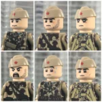 Soviet Paratrooper (VDV) Squad during World War II - Custom Printed Brick Block Figure