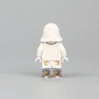 the back of the Minifigure - German Sniper Winter Soldier equipped for cold-weather combat during World War II (LEGO Compatible) the back of the Minifigure - German Sniper Winter Soldier equipped for cold-weather combat during World War II (LEGO Compatible)