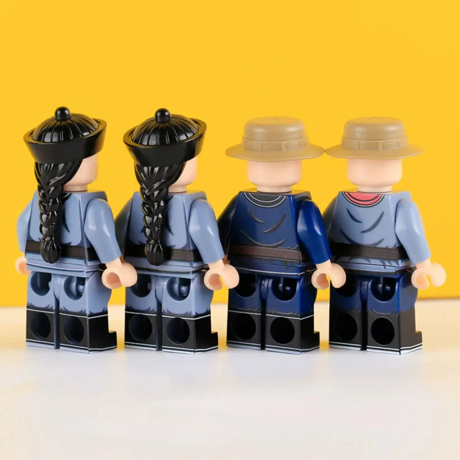 the back of the Minifigure – Late Qing Dynasty Military Squad (LEGO Compatible) the back of the Minifigure – Late Qing Dynasty Military Squad (LEGO Compatible)