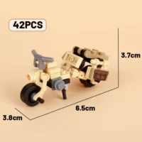 MOC – WWII German DKW NZ 350 Motorcycle (North African Campaign Edition) - Classic Size Building Blocks