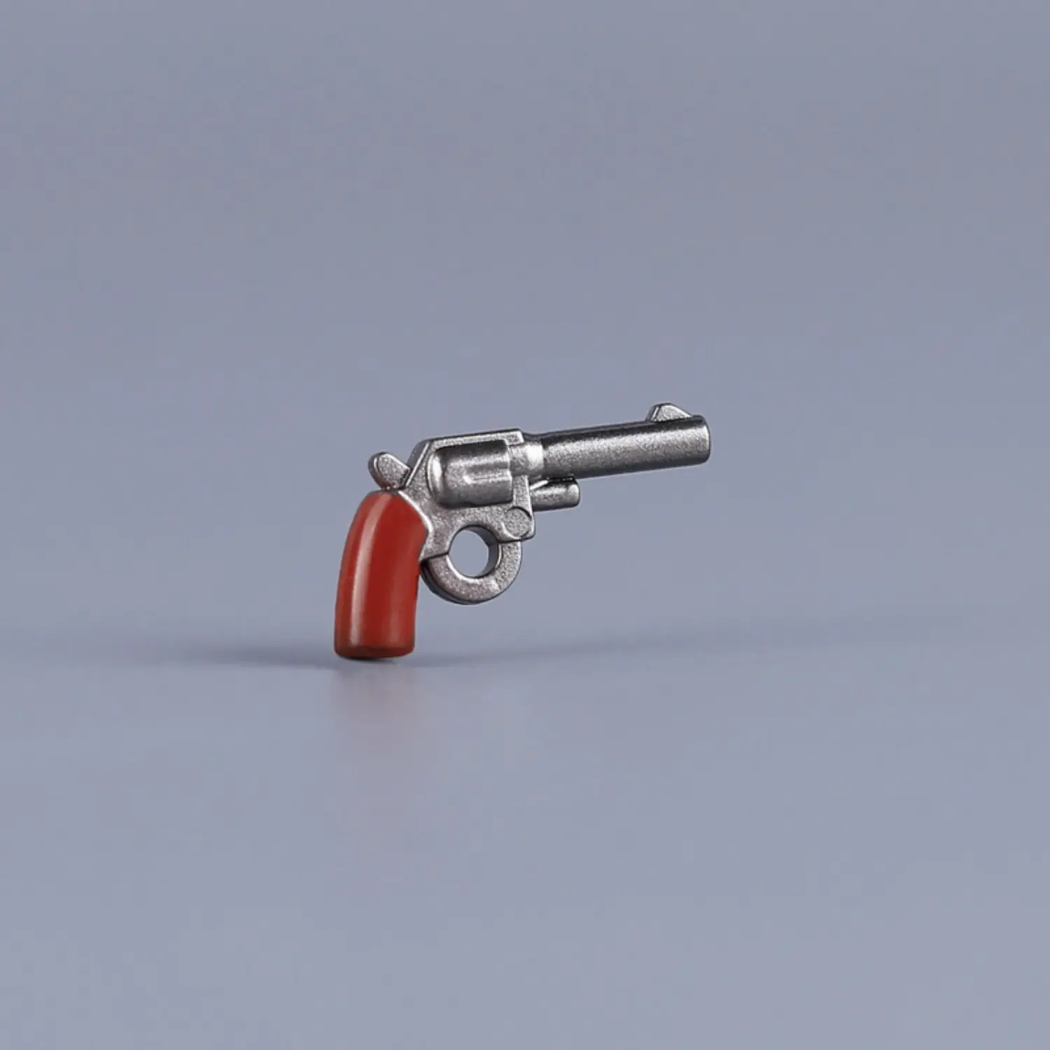 Custom Piece Miniature – Classic Western Revolver Colt Peacemaker (Silver & Wood Grip) – 3D Print for LEGO Minifigure Custom Piece Miniature – Classic Western Revolver Colt Peacemaker (Silver & Wood Grip) – 3D Print for LEGO Minifigure