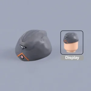 Custom Piece Miniature – German M34M40 Field Side Cap Schiffchen (Field Grey) – 3D Print for LEGO minifigure Custom Piece Miniature – German M34M40 Field Side Cap Schiffchen (Field Grey) – 3D Print for LEGO minifigure