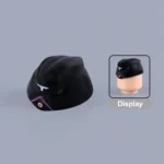 German Panzer Side Cap / Schiffchen (Black with Pink Soutache) - Custom 3D Printed Miniature Accessory Parts Pieces for Brick Block Figures
