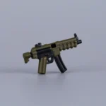 HK MP5A3 Submachine Gun (Olive Drab & Black) - Custom 3D Printed Miniature Accessory Parts Pieces for Brick Block Figures