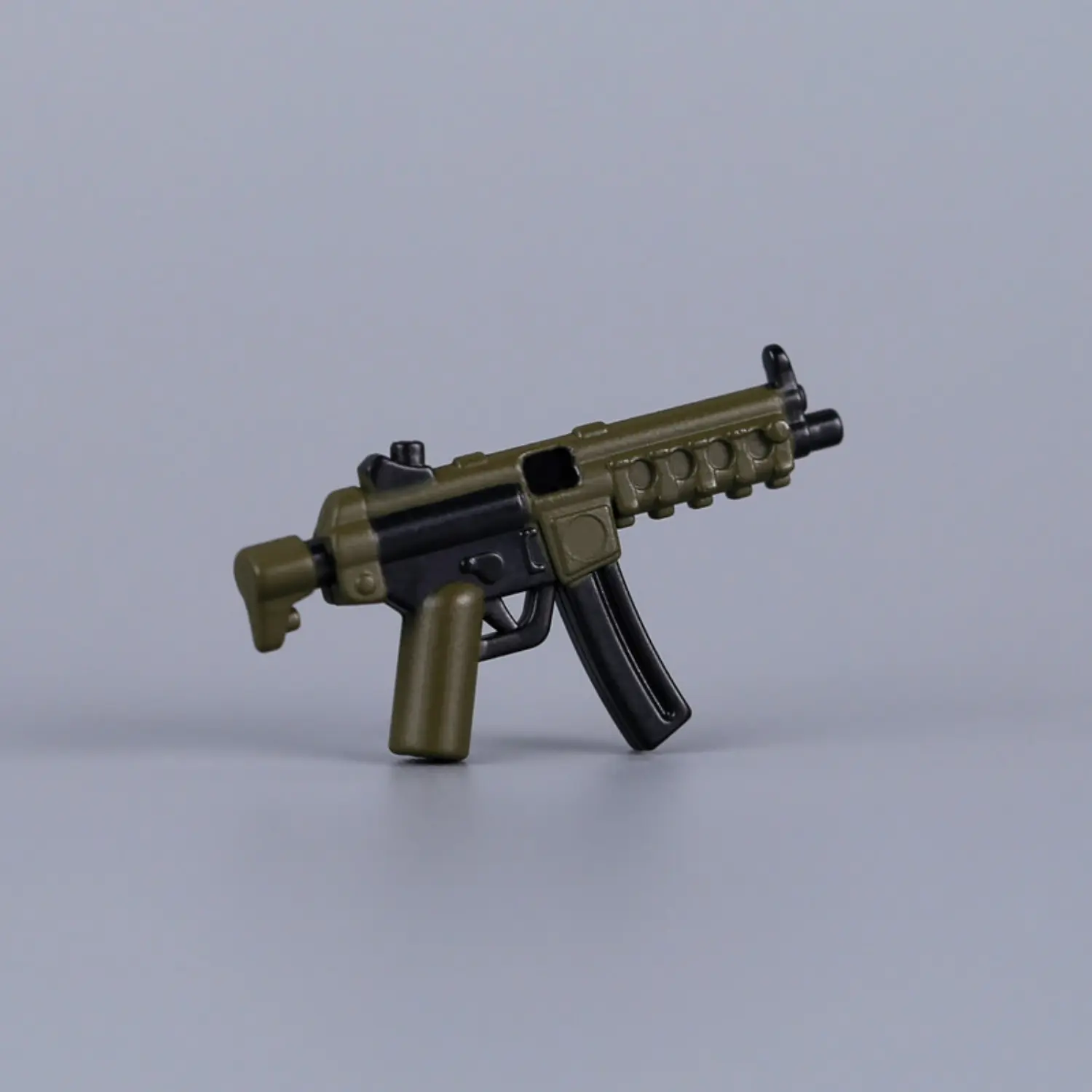 Custom Piece Miniature – HK MP5A3 Submachine Gun (Olive Drab & Black) – 3D Print for LEGO Minifigure Custom Piece Miniature – HK MP5A3 Submachine Gun (Olive Drab & Black) – 3D Print for LEGO Minifigure