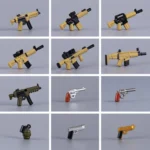 Modern Military & Tactical Weapon Accessories (14 items) - Custom 3D Printed Miniature Accessory Parts Pieces for Brick Block Figures