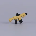 Tactical M4 SBR / Honey Badger PDW (Desert Tan & Black) - Custom 3D Printed Miniature Accessory Parts Pieces for Brick Block Figures