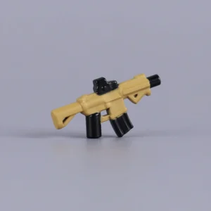 Custom Piece Miniature – Tactical M4 SBR Honey Badger PDW (Desert Tan & Black) – 3D Print for LEGO Minifigure Custom Piece Miniature – Tactical M4 SBR Honey Badger PDW (Desert Tan & Black) – 3D Print for LEGO Minifigure