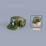 German Elite M43 Field Cap / Einheitsfeldmütze (Oak Leaf Spring Camouflage) - Custom 3D Printed Miniature Accessory Parts Pieces for Brick Block Figures