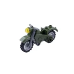 MOC – Army Green Off-Road “Enduro” Motorcycle - Classic Size Building Blocks