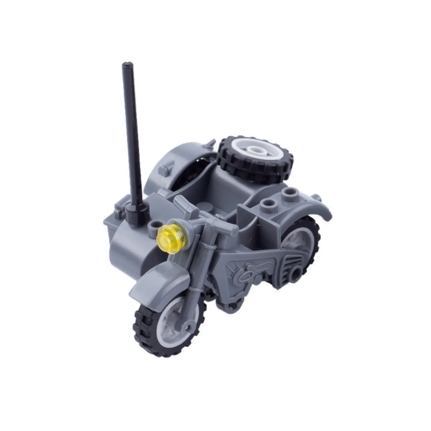 MOC - Dark Grey Military Motorcycle with Sidecar Combination (Reconnaissance Unit) (LEGO Compatible) MOC - Dark Grey Military Motorcycle with Sidecar Combination (Reconnaissance Unit) (LEGO Compatible)