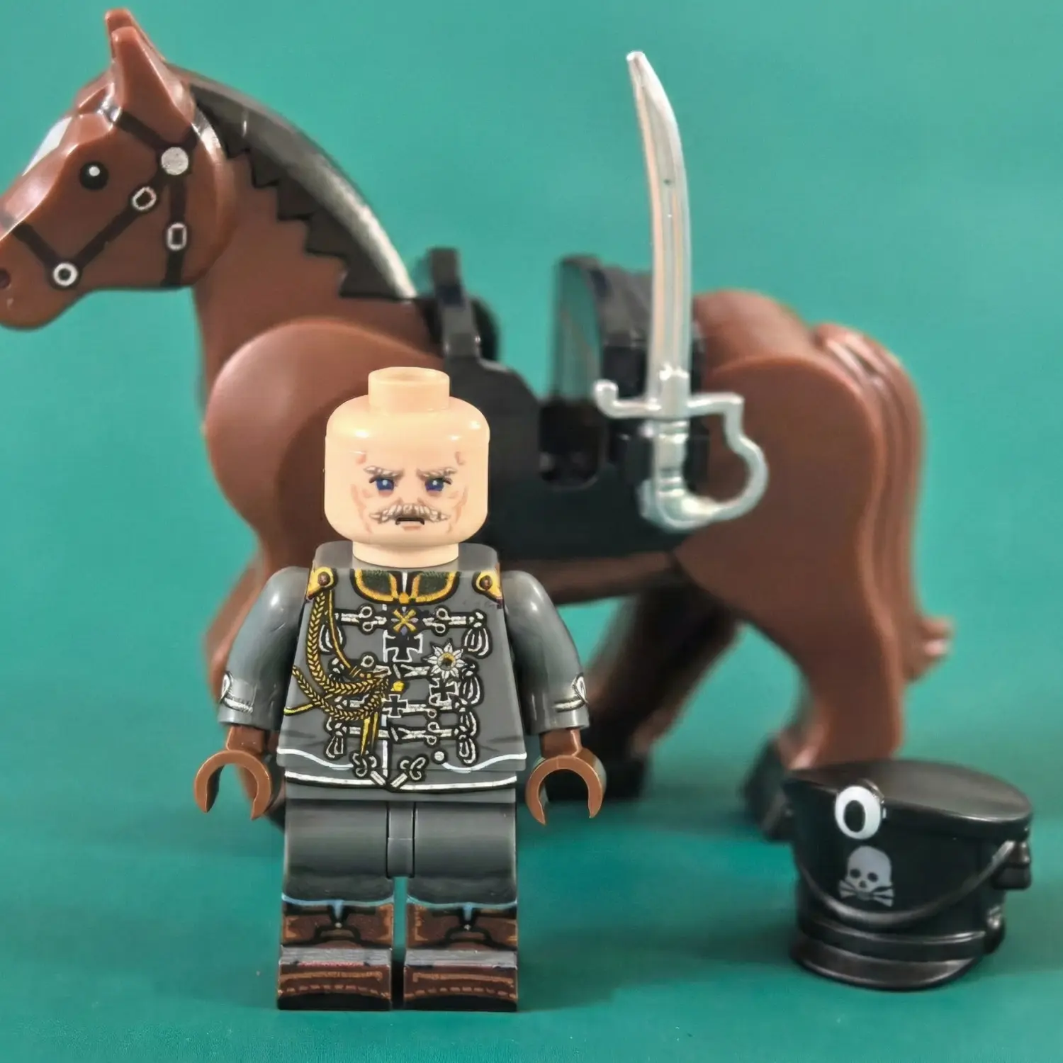 Minifigure - August von Mackensen The Last Hussar German Imperial Army Field Marshals WWI (LEGO Compatible) 3 Minifigure - August von Mackensen The Last Hussar German Imperial Army Field Marshals WWI (LEGO Compatible) 3