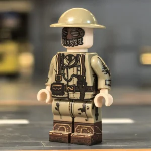 Minifigure - British Tank Corps Crewman (with Splatter Mask) WWI (LEGO Compatible) Minifigure - British Tank Corps Crewman (with Splatter Mask) WWI (LEGO Compatible)