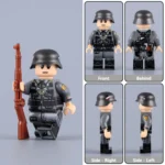 German Feldgendarmerie Private (Enlisted Military Police Soldier) WWII - Custom Printed Brick Block Figure