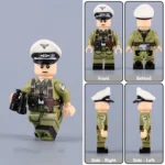 German Luftwaffe Airborne Major (Fallschirmjäger Major) WWII - Custom Printed Brick Block Figure