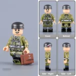 German Luftwaffe Paratrooper Sergeant (Fallschirmjäger Unteroffizier) WWII - Custom Printed Brick Block Figure