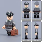 German Mountain Infantry First Lieutenant (Gebirgsjäger Oberleutnant) WWII - Custom Printed Brick Block Figure