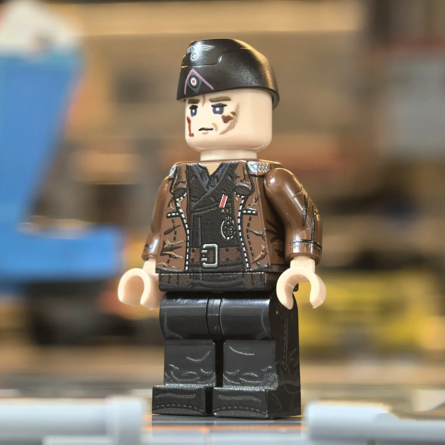Minifigure - German Panzer Commander (Normandy 1944 Hitlerjugend Division Style) WWII (LEGO Compatible) 4 Minifigure - German Panzer Commander (Normandy 1944 Hitlerjugend Division Style) WWII (LEGO Compatible) 4
