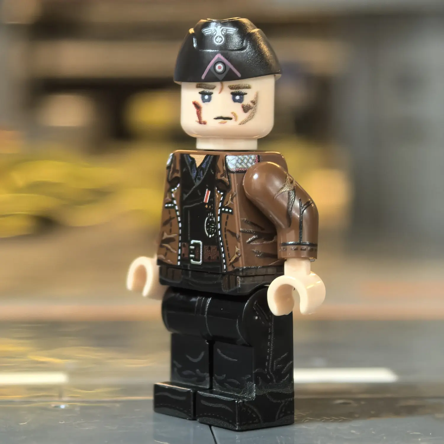 Minifigure - German Panzer Commander (Normandy 1944 Hitlerjugend Division Style) WWII (LEGO Compatible)2 Minifigure - German Panzer Commander (Normandy 1944 Hitlerjugend Division Style) WWII (LEGO Compatible)2