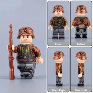 Minifigure - German Waffen-SS Machine Gun Assistant WWII (LEGO Compatible) Minifigure - German Waffen-SS Machine Gun Assistant WWII (LEGO Compatible)