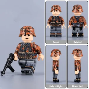 Minifigure - German Waffen-SS Sergeant (SS-Oberscharführer) WWII (LEGO Compatible) Minifigure - German Waffen-SS Sergeant (SS-Oberscharführer) WWII (LEGO Compatible)