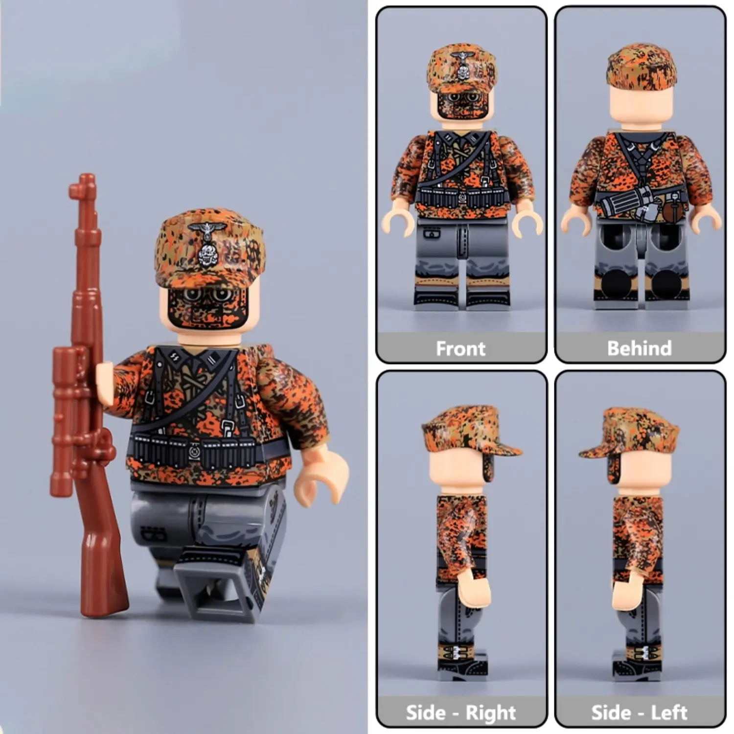 Minifigure - German Waffen-SS Sniper WWII (LEGO Compatible) Minifigure - German Waffen-SS Sniper WWII (LEGO Compatible)