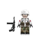 German Wehrmacht Winter Soldier / NCO (Non-Commissioned Officer) WWII - Custom Printed Brick Block Figure