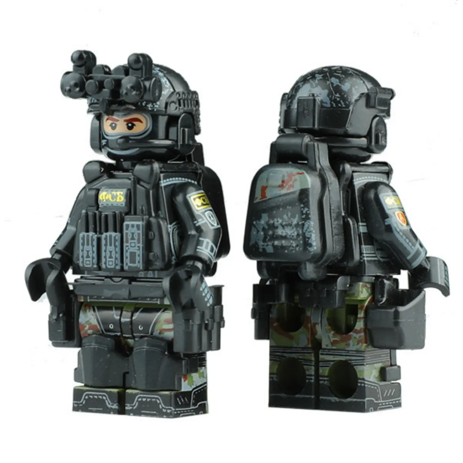 Minifigure - Russian FSB Alpha Group Operator (Spetsnaz) (Spetsgruppa A of the Federal Security Service) (LEGO Compatible) Minifigure - Russian FSB Alpha Group Operator (Spetsnaz) (Spetsgruppa A of the Federal Security Service) (LEGO Compatible)