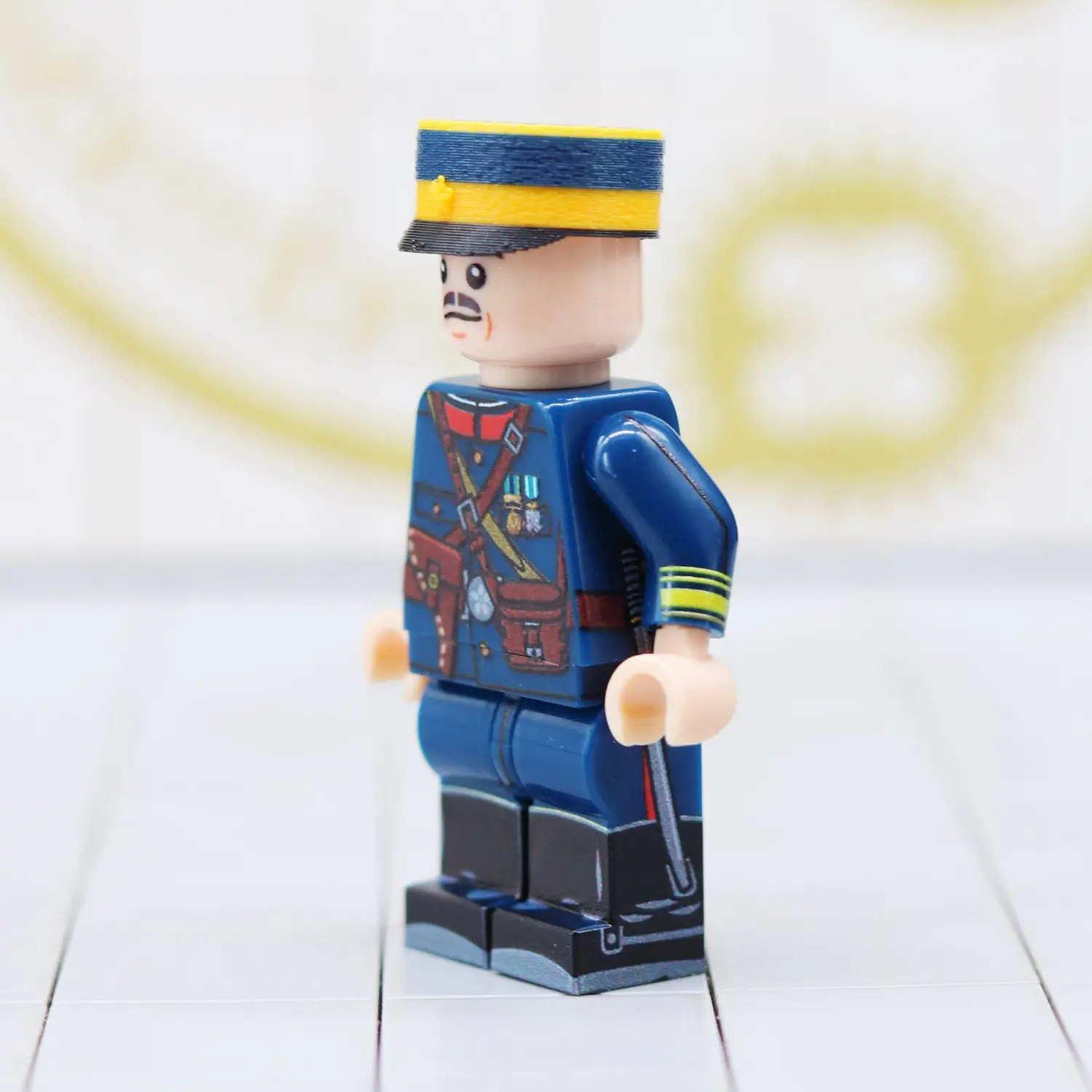Minifigure – Imperial Japanese Army (IJA) Officer – Russo-Japanese War Era (1904–1905) (LEGO Compatible)