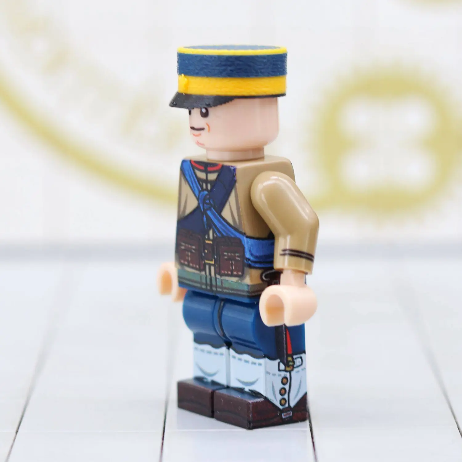 Minifigure – Imperial Japanese Army (IJA) Wounded Infantryman Soldier in Undershirt (Russo-Japanese War Era) (LEGO Compatible)