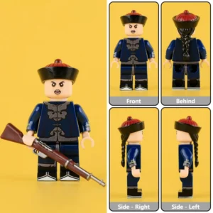 Minifigure – Late Qing Dynasty Imperial Soldier Bannerman (Manchu Army Infantry) (LEGO Compatible) Minifigure – Late Qing Dynasty Imperial Soldier Bannerman (Manchu Army Infantry) (LEGO Compatible)