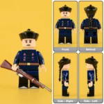 Late Qing Dynasty Infantry Soldier / Squad Leader (Imperial Chinese Army – “New Army” Era) - Custom Printed Brick Block Figure