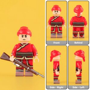 Minifigure – Late Qing Kansu Brave Gansu Army Soldier (Wuwei Rear Division – Dong Fuxiang's Muslim Braves) (LEGO Compatible) Minifigure – Late Qing Kansu Brave Gansu Army Soldier (Wuwei Rear Division – Dong Fuxiang's Muslim Braves) (LEGO Compatible)