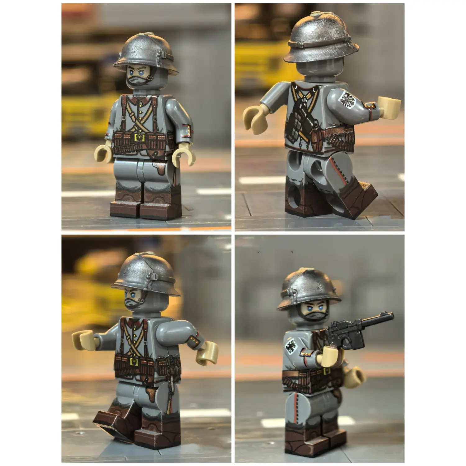 all sides of the Minifigure - Austro-Hungarian Empire Assault Trooper (Sturmtrupp Trench Raider) WWI (LEGO Compatible) all sides of the Minifigure - Austro-Hungarian Empire Assault Trooper (Sturmtrupp Trench Raider) WWI (LEGO Compatible)